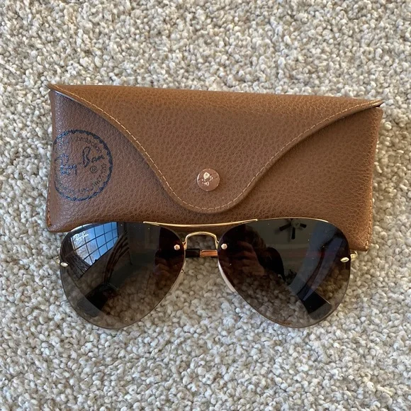 Ray-Ban | Accessories | Ray Ban Aviators With Gold Rim 